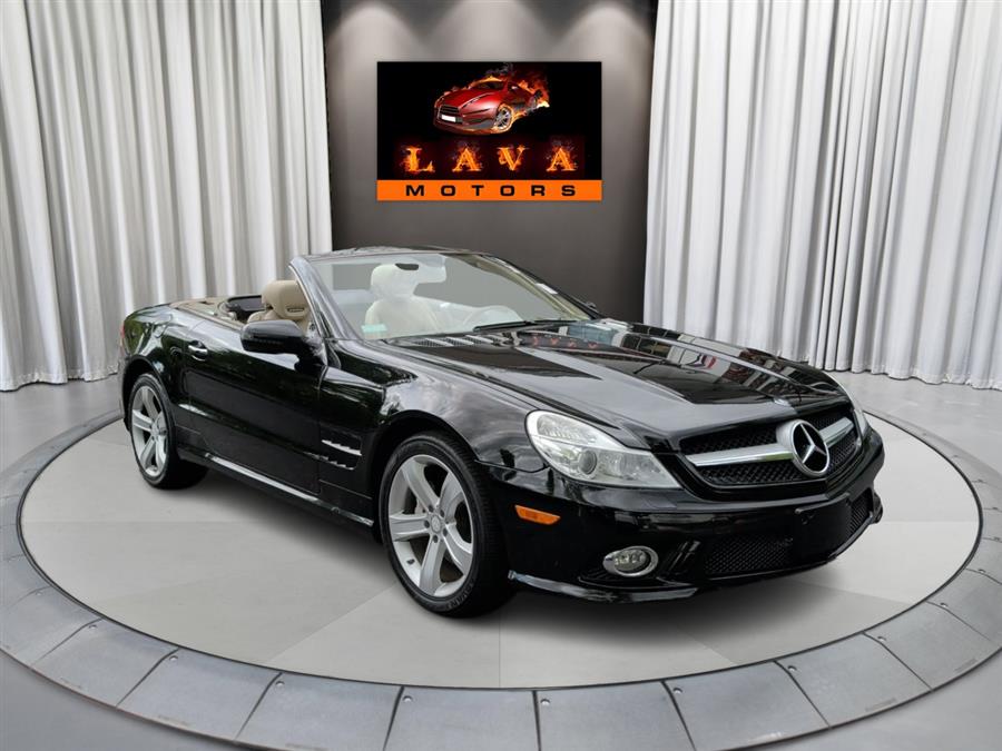 Black 2009 Mercedes-Benz SL-Class SL 550 Convertible Rear-Wheel Drive Automatic