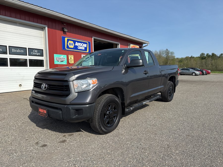 Gray 2015 Toyota Tundra SR Double Cab 4.6L 4WD Pickup Truck Four-Wheel Drive Automatic