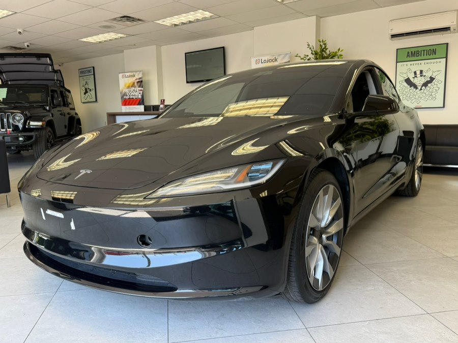 Black 2025 Tesla Model 3 Long Range RWD Sedan Rear-Wheel Drive Automatic