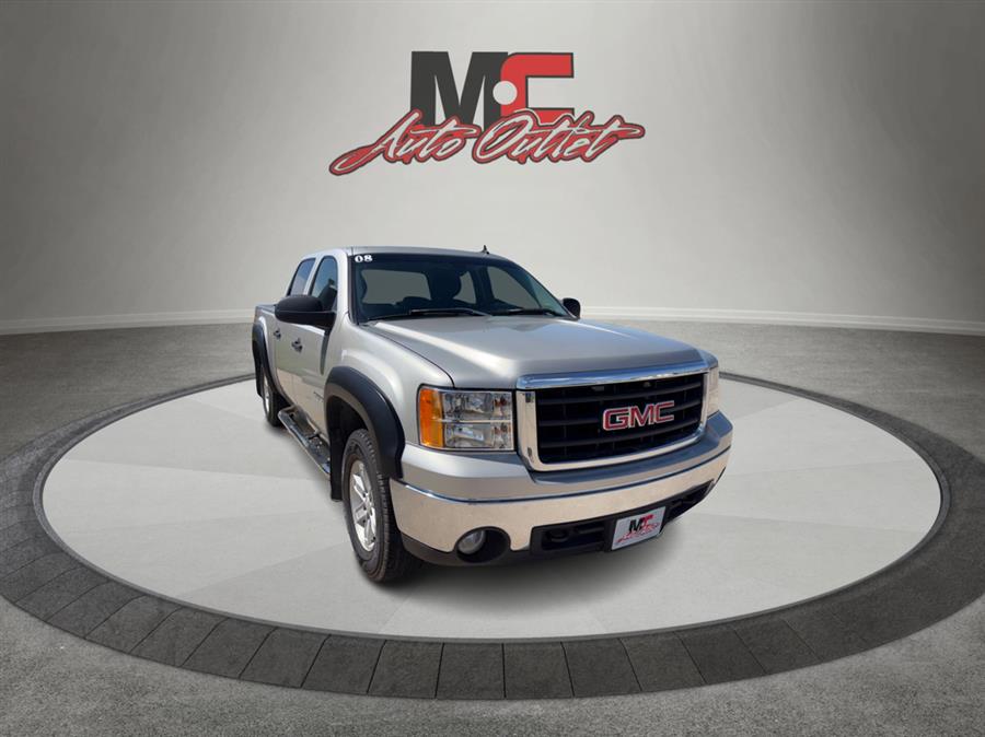 Gray 2008 GMC Sierra 1500 SLE2 Crew Cab 4WD Pickup Truck Four-Wheel Drive Automatic