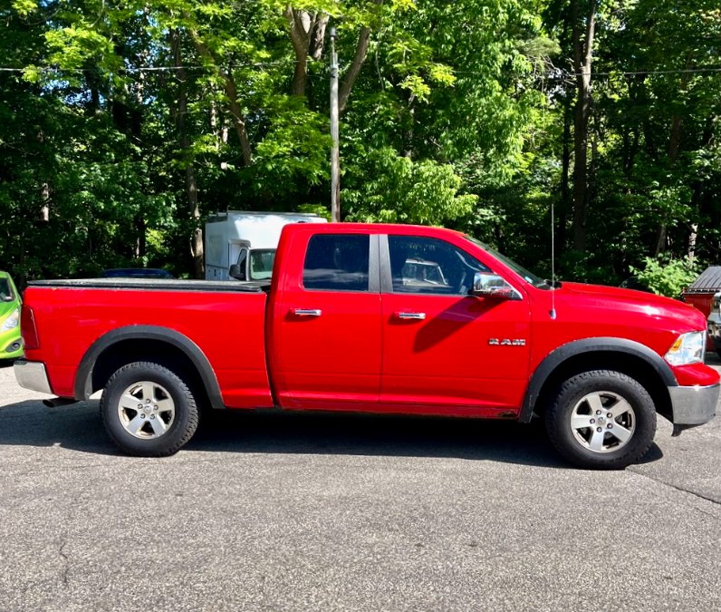 Flame Red 2010 Dodge RAM 1500 SLT Quad Cab 4WD Pickup Truck Four-Wheel Drive Automatic